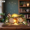 thumbnail image 6 of Lovely Easter Wooden Block, Empty Tomb Resurrection Scene Wooden Sign, He Is Risen Christian Decor, Meaningful Gift for Pastor Appreciation and Ministry, Easter Gift, 6 of 8