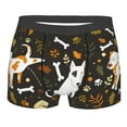 thumbnail image 4 of Goofa Bones And Leaves Printed Men's Boxer Briefs Underwear, Moisture-Wicking Underwear, Trunk,Soft and Breathable Cotton Underwear-XX-Large, 4 of 9