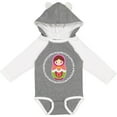 thumbnail image 3 of Inktastic Matryoshka Russian Cute Pink Nesting Doll Girls Long Sleeve Baby Bodysuit, 3 of 5