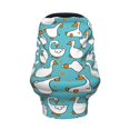 thumbnail image 2 of Haiem Cartoon Funny Goose Baby Nursing Cover & Nursing Poncho - Multi Use Cover for Baby Car Seat Canopy, Stroller Cover, 360°Full Privacy Breastfeeding Coverage, 2 of 9