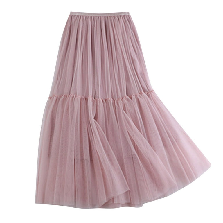 JDEFEG Jean Mini Skirt Women's Carnival Tulle Skirt 50S Skirt
