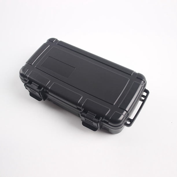 Humidor Travel Cigar Case - Caja de cigarros portátil con humidificador y cortador de cigarros, humidificador para 4-5 cigarros, regalo para aficionados al cigarro, impermeable, hermético
