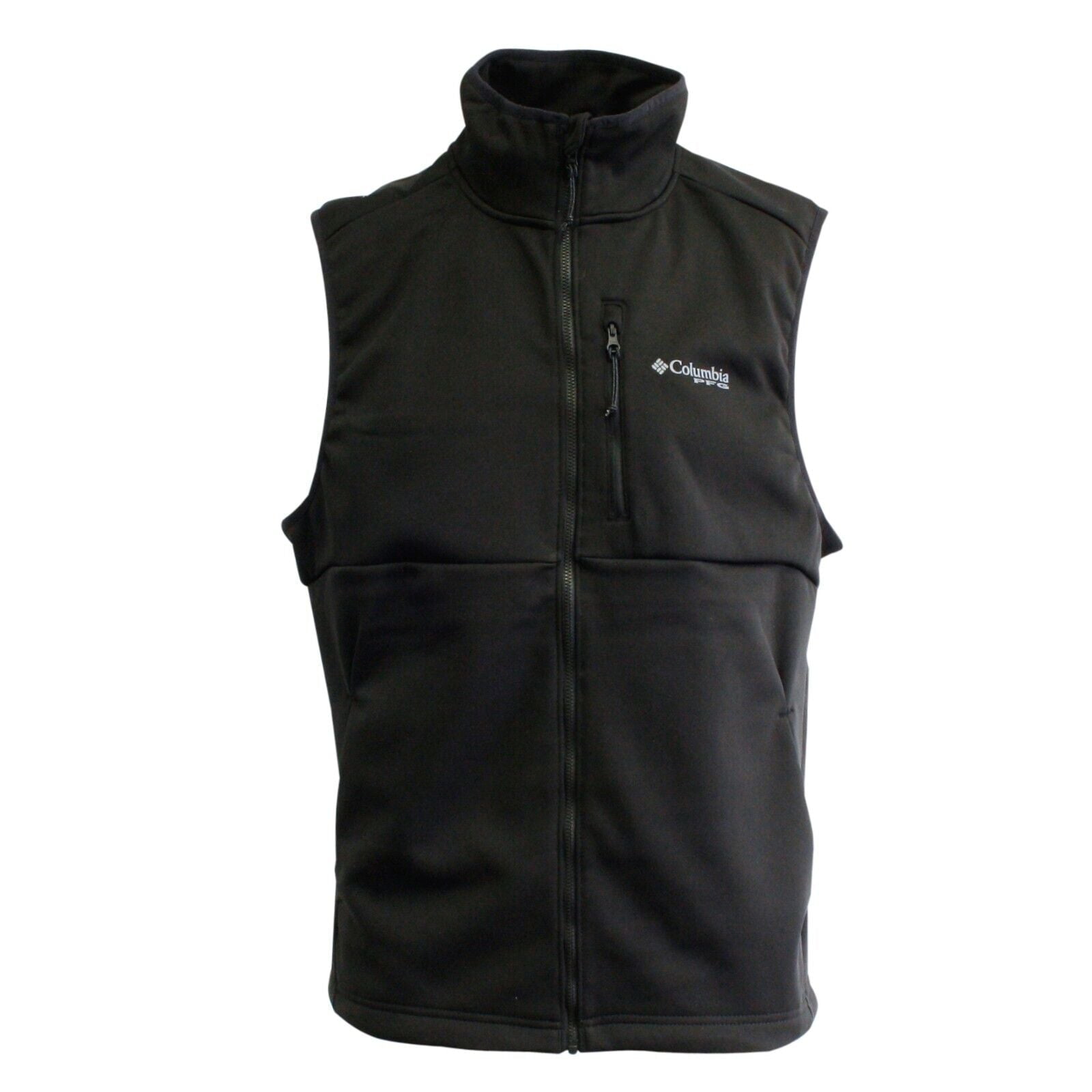 Black zipper vest best sale
