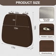 thumbnail image 2 of 17'' x 16'' x 2.5"Thick Chair Cushions for Dining Chairs, 6 Pack WaterProof Easy Clean Kitchen Chair Pads with Ties and Non-Slip Backing - 30D High Elastic Foam Soft Kitchen Chair Cushions, 2 of 6