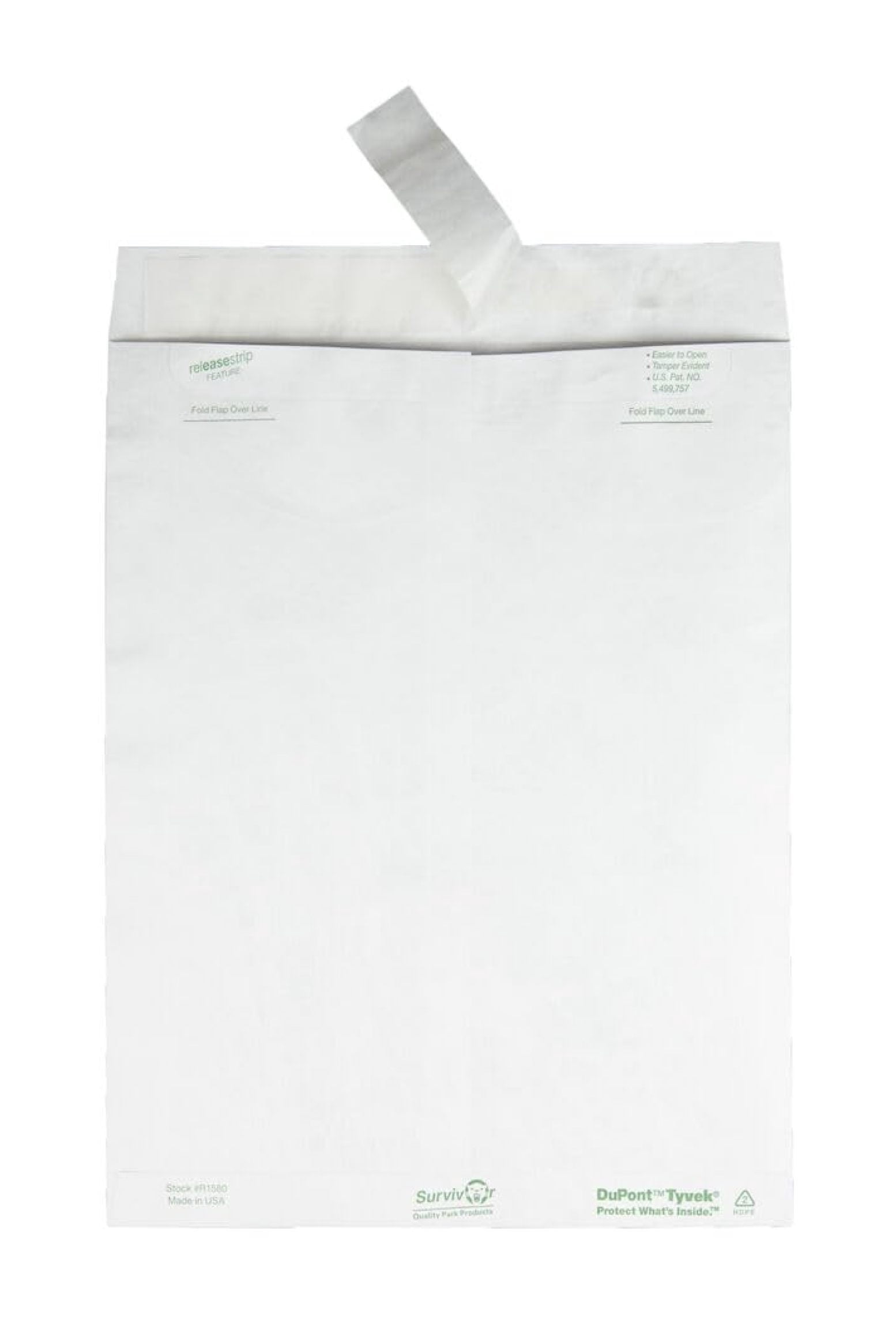 Survivor Shipping Envelopes, 10" x 13", Made with Strong, Lightweight Tyvek Material, Flap-Stik Peel and Seal Closure, 50/Box (QUAR1582)