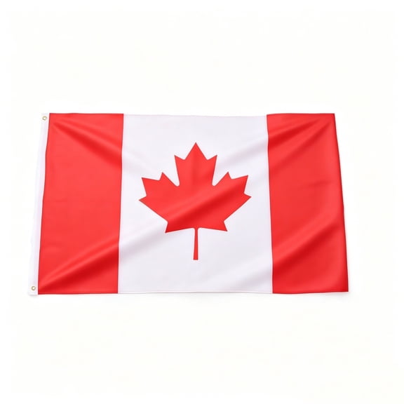 Canada Flag Color and Fade Proof, Canvas Header and Double Stitched, Canadian National Flags with Brass Grommets, Outdoor Indoor Banner, Patriotic Decor for Home