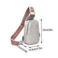 thumbnail image 2 of WIZUTIZ Women Chest Bag Sling Bag Small Crossbody Leather Satchel Daypack For Lady Shopping Travel Fashion Shoulder Strap for Womens Chest Bags Womens Messenger Bags Gray, 2 of 4