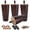 Walnut, variant on 6 inch Solid Wood Furniture Legs, 4Pcs Mid-Century Modern Wooden Replacement Feet with Threaded 5/16'' Hanger Bolts & Mounting Plate & Screws for Sofa Couch Armchair Cabinet TV Stand