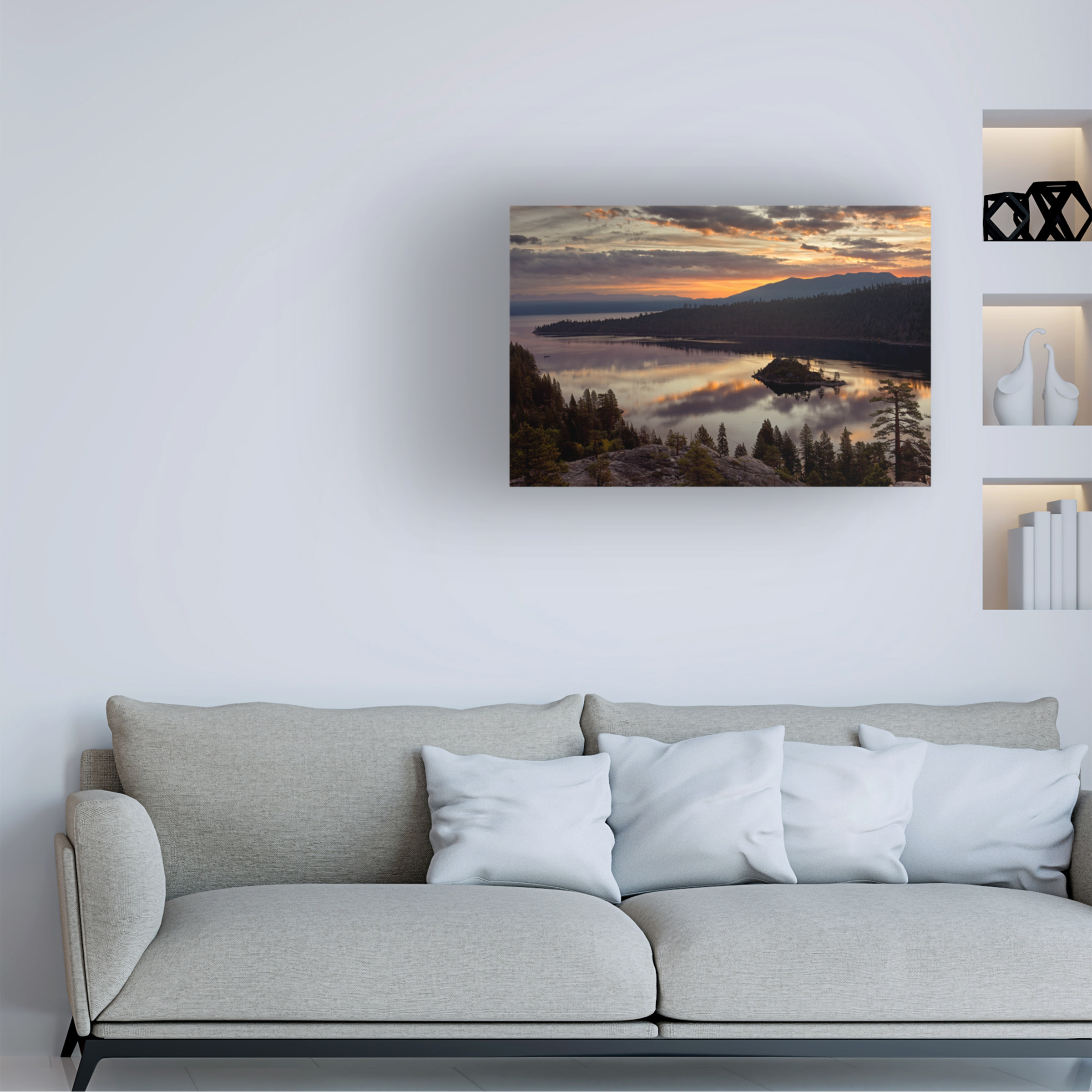 Trademark Fine Art 'Emerald Bay' Canvas Art by Mike Jones Photo