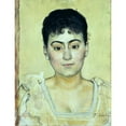 thumbnail image 2 of Ferdinand Hodler 19x24 Black Ornate Framed Double Matted Museum Art Print Titled: Portrait of Madame De R., 2 of 5