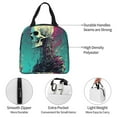 thumbnail image 3 of Bingfone Cartoon Art Skull Print Lunch Bag Insulated Lunch Box, Small Leakproof Cooler Food Lunch Containers Reusable High Capacity Lunch Tote Bags for Work, Travel, Outdoor, 3 of 5