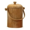 RSVP Natural Organic Bamboo and Plastic Compost Pail in Natural