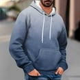 thumbnail image 2 of CFLVAEK Big and Tall Mens Hoodies Fashion Gradient Graphic Hoodie Sweatshirts Casual Long Sleeve Hooded Pullover Tops with Pockets Navy XXXL, 2 of 7