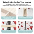 thumbnail image 3 of Valentine's Day Travel Portable Jewelry Organizer: Square Jewelry Box Storage Case and Display for Rings, Earrings, Necklaces, Bracelets, and More - Suitable for Girls and Women, 3 of 6