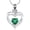 Green, variant on Heart in Heart Cremation Jewelry for Ashes Urn Necklace Lockets for Human Ashes Pet Memorial Ashes Holder