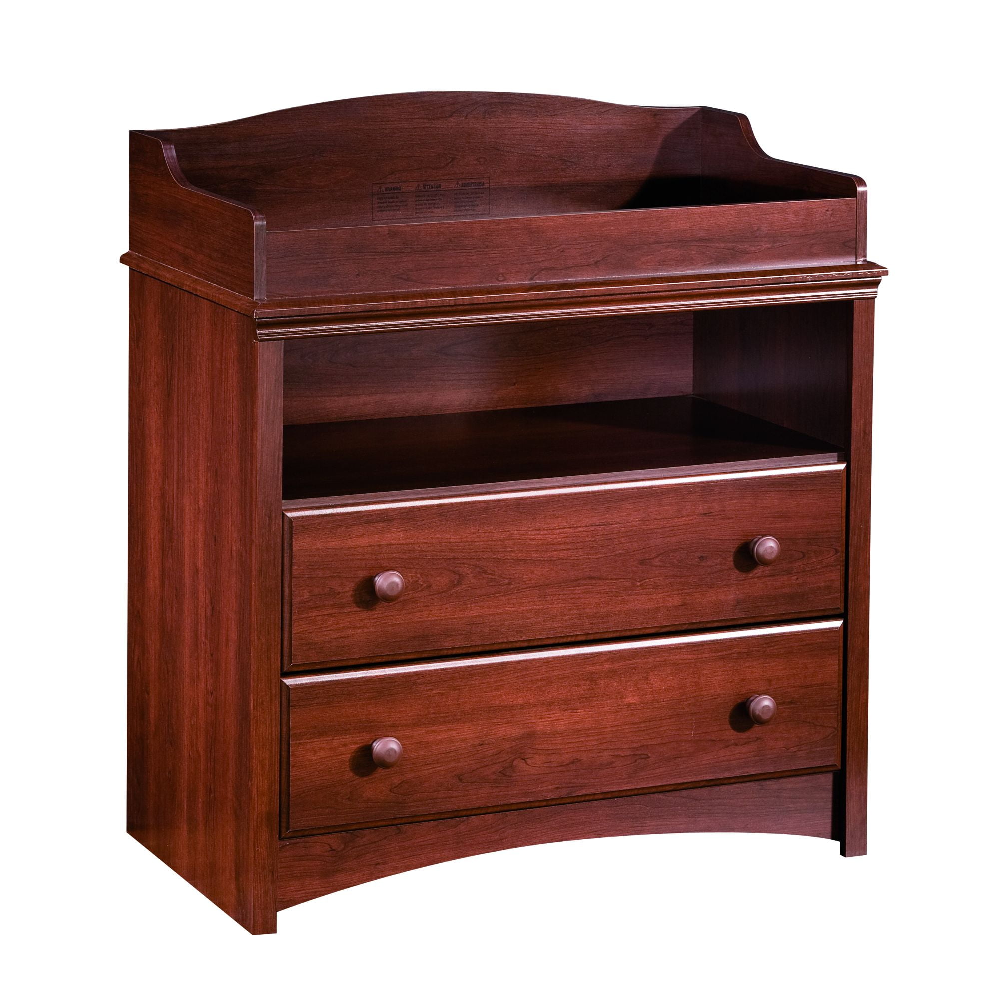 South S Angel Changing Table With, Cherry Changing Table Dresser Combo