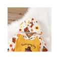 thumbnail image 4 of Qmyliery Baby Boy's Girl's Romper, Thanksgiving Day Letter Turkey Printed Long Sleeve Hooded One Piece Jumpsuit,0-18 Months, 4 of 9