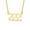 222-Gold, variant on Angel Number 444 Necklace for Women Stainless Steel Pendant Choker Chain Numerology Jewelry Gold