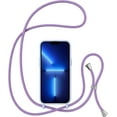 thumbnail image 3 of Crossbody Case for iPhone13 Pro,iPhone13 Pro with Lanyard Strap Protective Case Adjustable Neck Rope Liquid Silicone Soft Cover for iPhone13 Pro 6.1 Inch,Violet, 3 of 11
