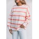 thumbnail image 3 of ABPHQTO Sudadera de mujer con hombros caídos a rayas, 3 of 5