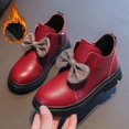 thumbnail image 5 of PEASKJP Kids Ankle High Boots Lace Up Waterproof Combat Boots with Side Zipper, Red 36, 5 of 5
