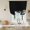 Black White, variant on White Dandelion Tie Up Curtains for Windows, Balloon Window Shades, Spring Flowers Plants Vintage Gray Wood Kitchen Window Treatments Roll Up Curtain for Basement/Nursery 52"x45"