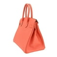 thumbnail image 3 of Pre-Owned Hermes Hermès Birkin 30 Epson Flamingo Handbag with Q Stamp and Silver Hardware, 3 of 9