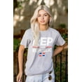 thumbnail image 3 of Dominicana Rep the Republic Cool Flag Plus Size Crewneck Graphic Tee Shirt Brisco Brands 3X, 3 of 5