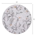 thumbnail image 6 of Placemats Set of 6 Leather Floral Placemats for Kitchen Table Decor Washable Heat Resistant Table Mats Gray 13x13inch, 6 of 6