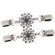 thumbnail image 1 of 2 piezas de clips de de filigrana de plata floral - Clips de chal vintage, broches de cuello de de suéter encogiéndose de hombros Hugo Clips de cuello para mujer, 1 of 7
