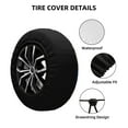 thumbnail image 4 of Balery Colorful Shellstire Cover Waterproof Dust-Proof, Universal Spare Wheel Tire Cover For Trailer, Rv, Suv Truck And Vehicle Camper Accessories-16 Inch, 4 of 9