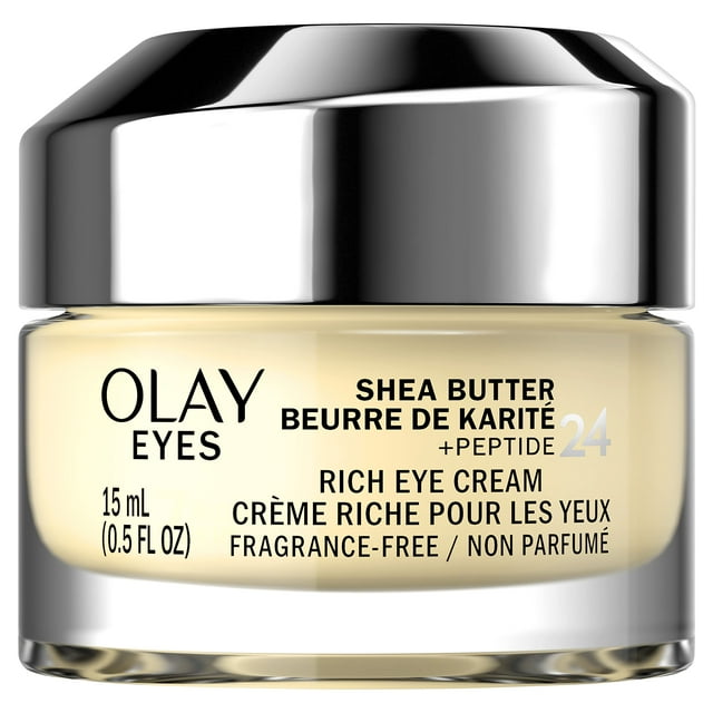 Crema para ojos Olay Eyes con manteca de karité y péptido 24 Rich, 15 ml