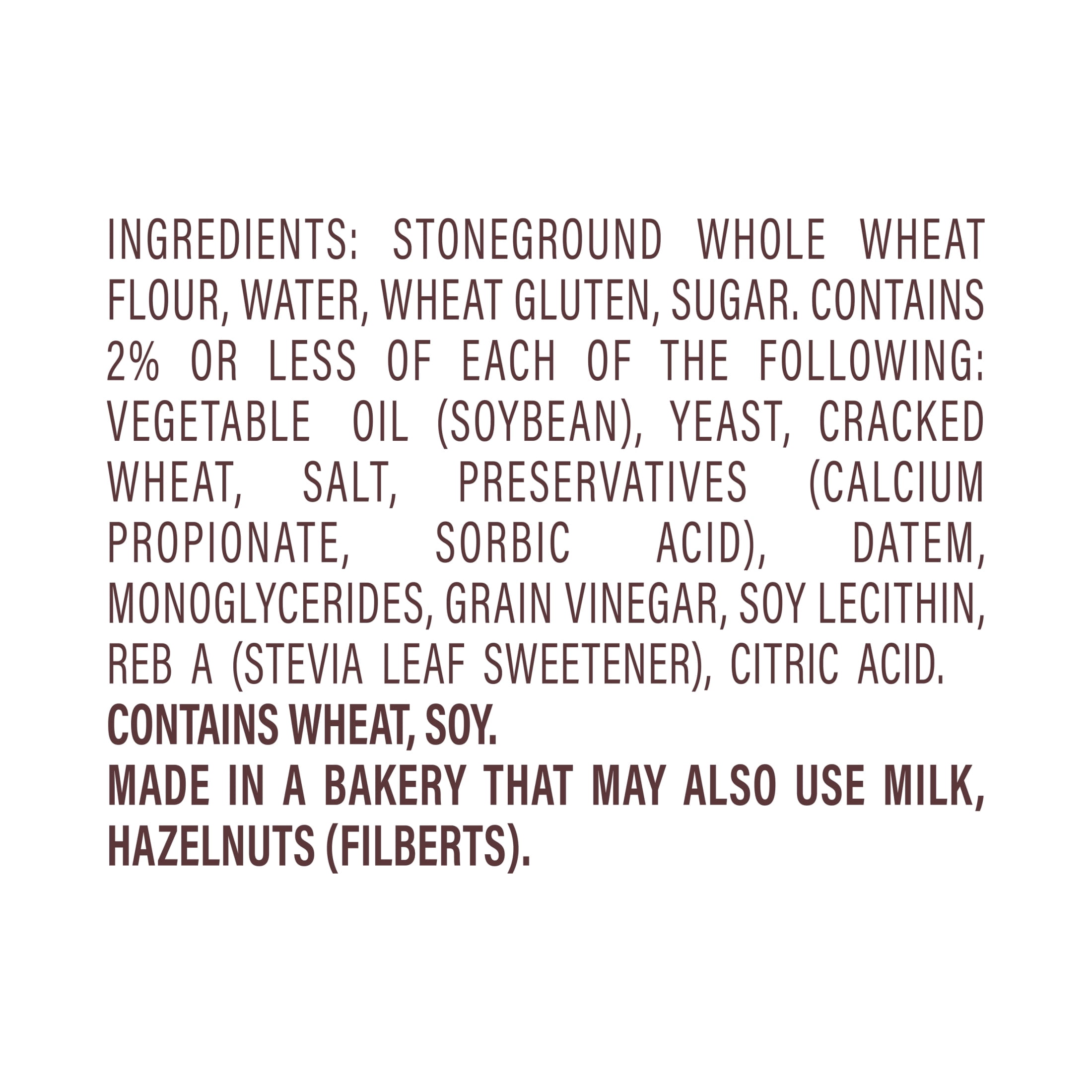 Arnold Stone Ground 100% Whole Wheat Bread, 16 oz