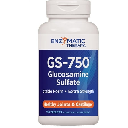 Enzymatic Therapy GS-750 Glucosamine Sulfate, 120 Tabs