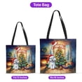 thumbnail image 5 of Merry Christmas Bichon Frise Santa Hat Xmas Tree Winter Holiday All Over Print 3D Canvas Tote Bag Bichons Dog Lovers Gifts Idea Reusable Handbag - 01013, 5 of 5