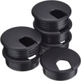 thumbnail image 1 of Chainplus 45mm Desk Table Grommet Cable Tidies Desk Caps Desk Surface Port Hole Covers (Brushed Chrome) 6 Pcs, 1 of 7