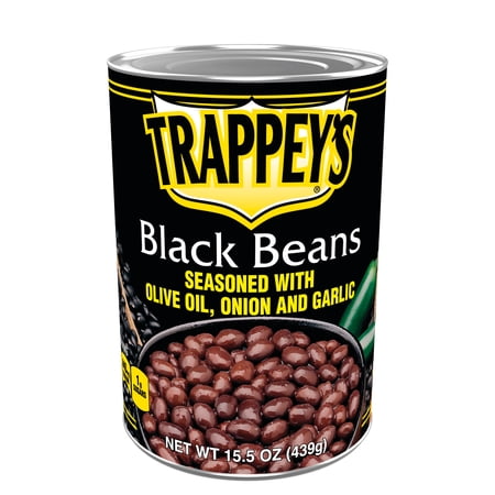 BLACK BEANS SEASONED WITH OLIVE OIL, ONION AND GARLIC