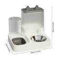 thumbnail image 4 of Dog Bowls Cat Bowls Pet Bowls Anti Tip Non Slip Wide Mouth Plastic Food Water Bowl for Small Medium Dogs Cats Indoor by PALIFEUR, 4 of 7