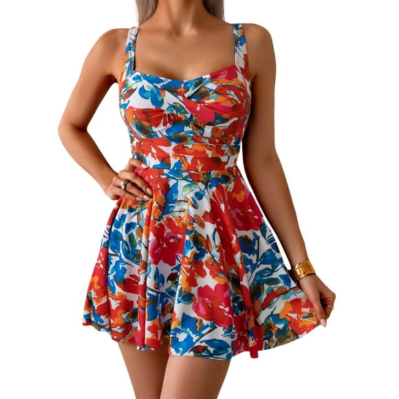 Traje de baño B2prity de una pieza para mujer, control de barriga