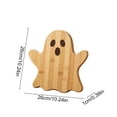 thumbnail image 3 of Solid Wood Halloween Serving Tray, Shaped Rectangular Household Board with Spooky Design, Multipurpose Tea Tray and Chopping Board for Kitchen Party and Table, 3 of 6