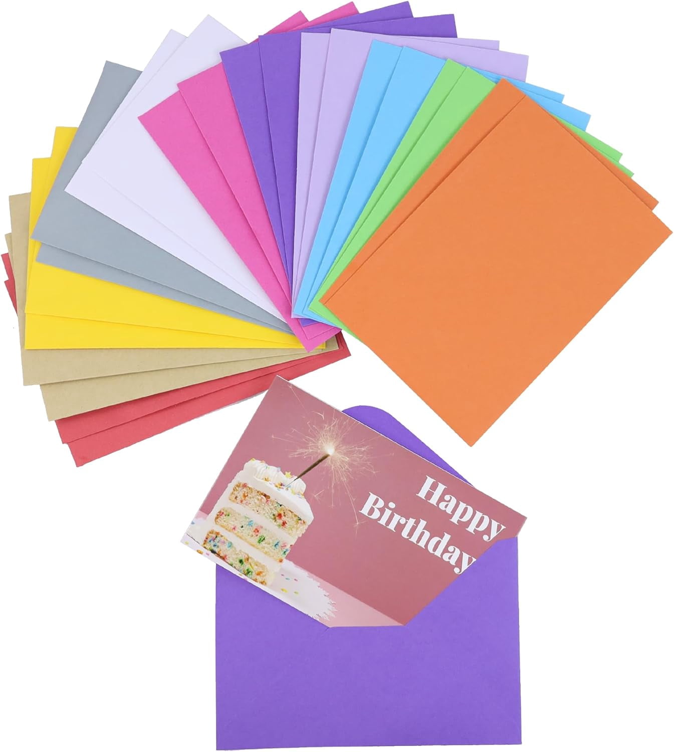 Dessie 80 Happy Birthday Greeting Cards with Unique Designs and Birthday Wishes, 4” x 6”