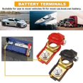 thumbnail image 3 of 2 pares de abrazaderas de terminal de cable de batería de automóvil, conectores de desconexión rápida de batería con cubierta de plástico para automóvil, camión, furgoneta, 3 of 5