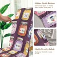 thumbnail image 5 of Yayeee 2 Pack Dining Chair Covers Stretch Parson Chairs Slipcovers Seat Protector, Purple Jam, 5 of 6