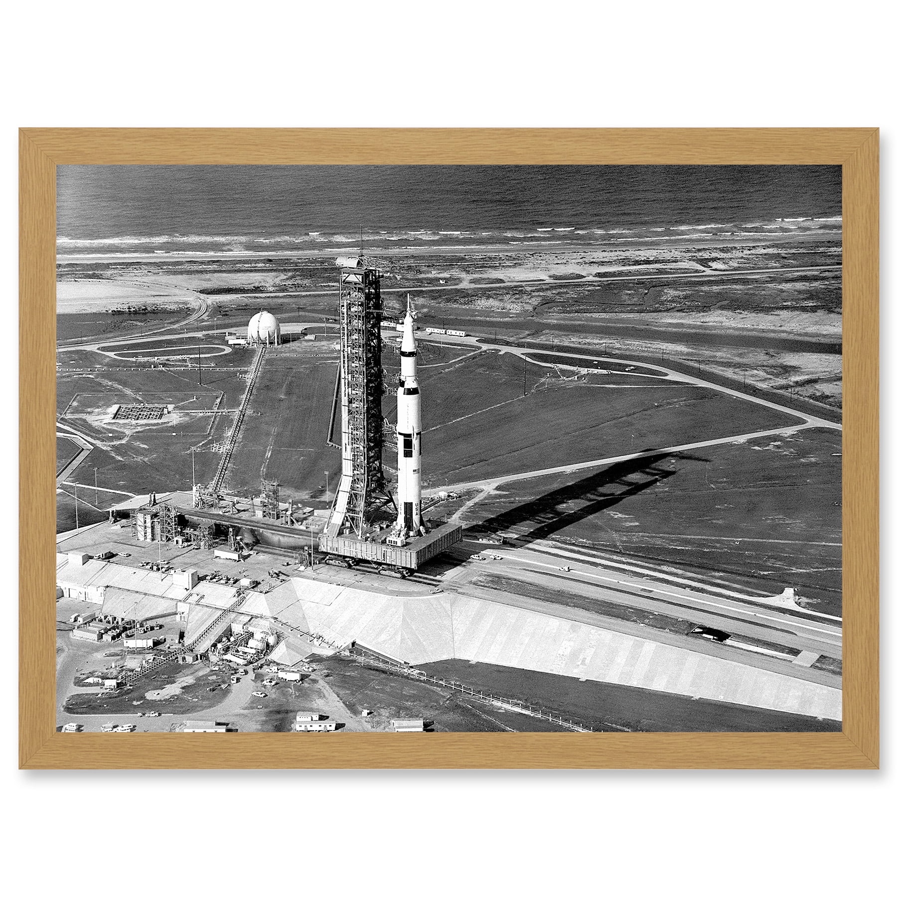 Space Nasa Aerial View Apollo 11 Saturn V Rocket USA Moon Mission ...