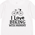 thumbnail image 4 of Inktastic Biking with Mommy Bicycle Boys or Girls Long Sleeve Toddler T-Shirt, 4 of 5