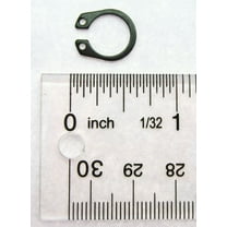 External Retainting Snap Ring 7/16 inch Black Oxide Spring Steel