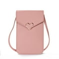 thumbnail image 1 of Bolsos para Teléfono con Pantalla Táctil para Mujer, Minibolsos Cruzados de Cuero para Teléfono Móvil, Cartera de Hombro con Ranuras para Tarjetas de Crédito, 1 of 2
