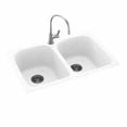 thumbnail image 5 of Swanstone KSLB-3322 Double Bowl 33"x 22" Kitchen Sink in Bisque, 5 of 7