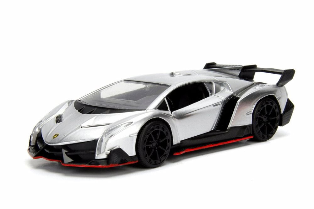 2017 Lamborghini Veneno Hard Top, Silver - Jada 30101WA1 - 1/32 Scale