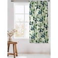 thumbnail image 3 of Sheer Curtains 72 Inches Long, Blueberry Botanical Semi Sheer Curtains Light Filtering Window Treatment, Spring Leaves Branches Farmhouse Privacy Voile Drapes for Living Room Bedroom 52x72 Inch, 3 of 7